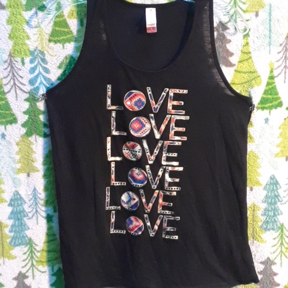 Love Tribal Design Tank Top